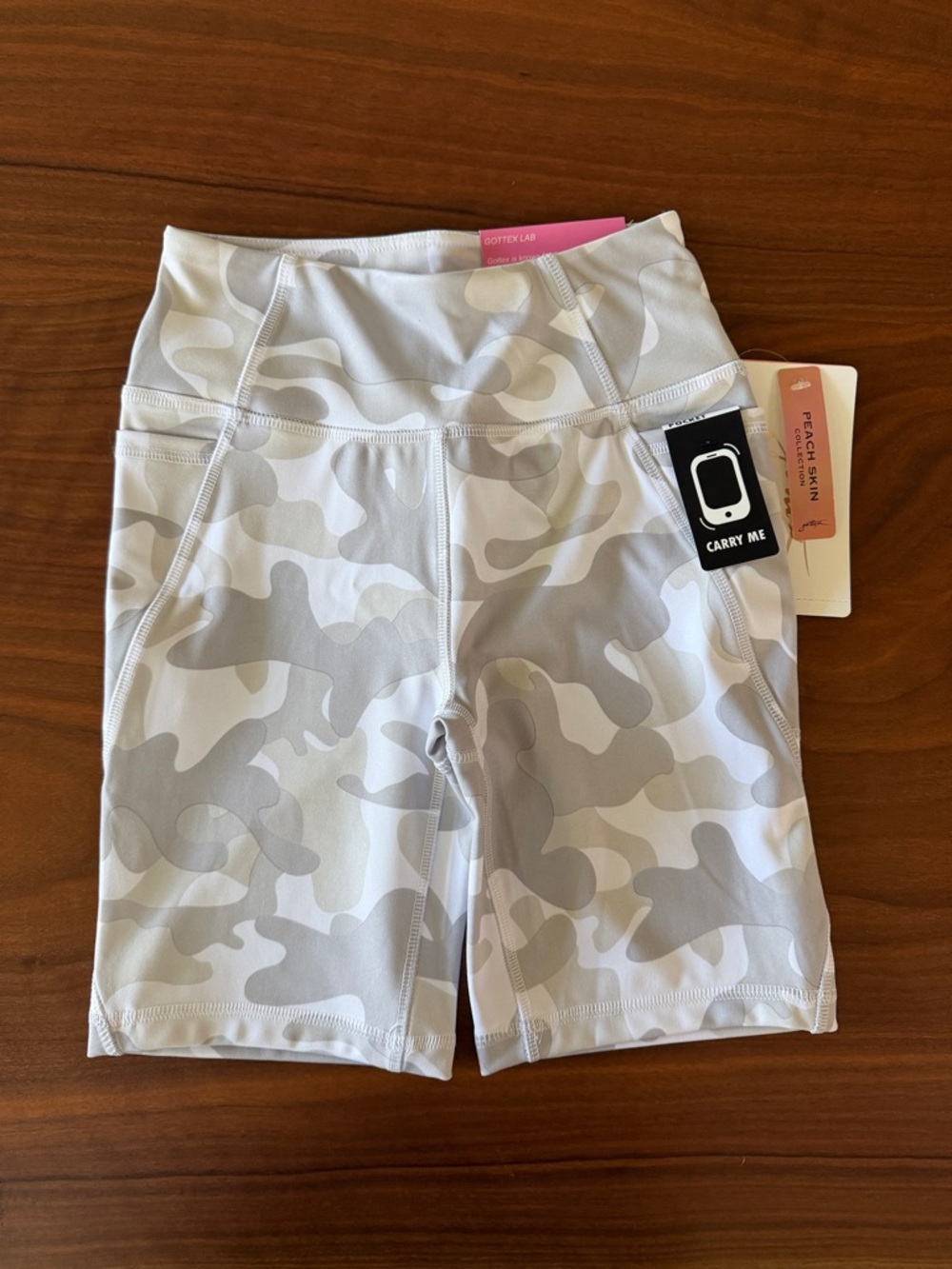 Gottex Women’s High-Waist Gray Camo Bike Shorts